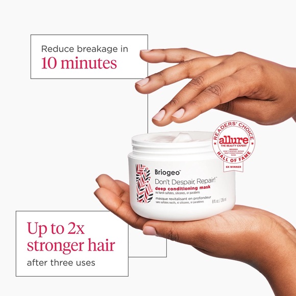 BRIOGEO Don't Despair, Repair! Deep Conditioning Mask, NEW - Picture 9 of 11